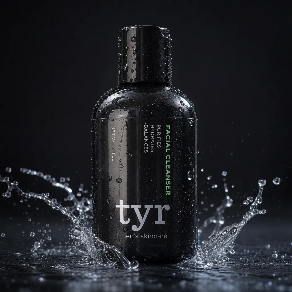 Black bottle of tyr men&