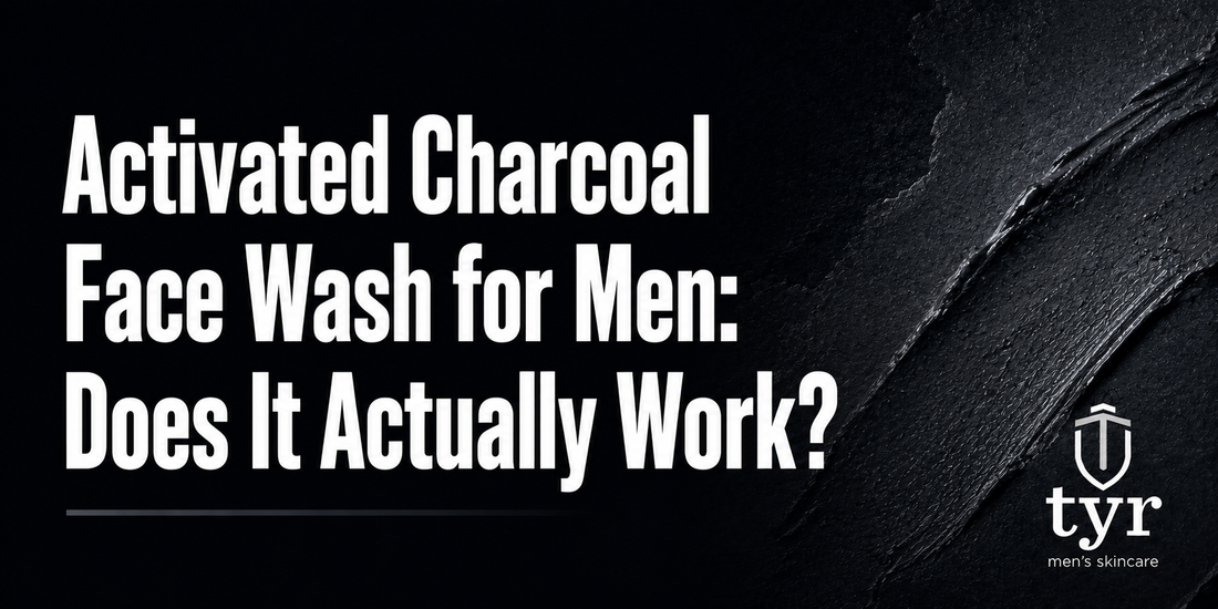activated charcoal face wash for men deep pore cleansing tyr skincare clarifying cleanser