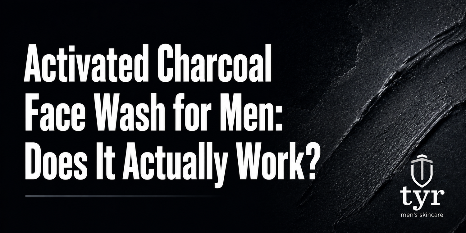 activated charcoal face wash for men deep pore cleansing tyr skincare clarifying cleanser