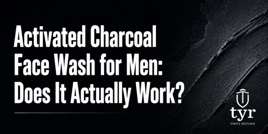activated charcoal face wash for men deep pore cleansing tyr skincare clarifying cleanser
